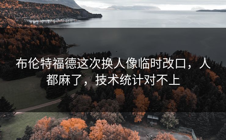 布伦特福德这次换人像临时改口，人都麻了，技术统计对不上